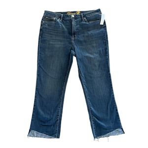 Seven Jeans Women’s Cropped Raw Hem Jeans Size 16